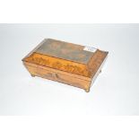 A Regency penwork sewing box