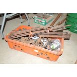 A box of miscellaneous springs, brackets etc.