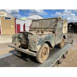 Land Rover Series 1. Reg No. MRT 758. Date of First Registration 21/6/1952. Chassis number 26105442.