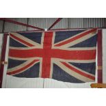 A large Union Jack flag, 69ins x 135ins approx.