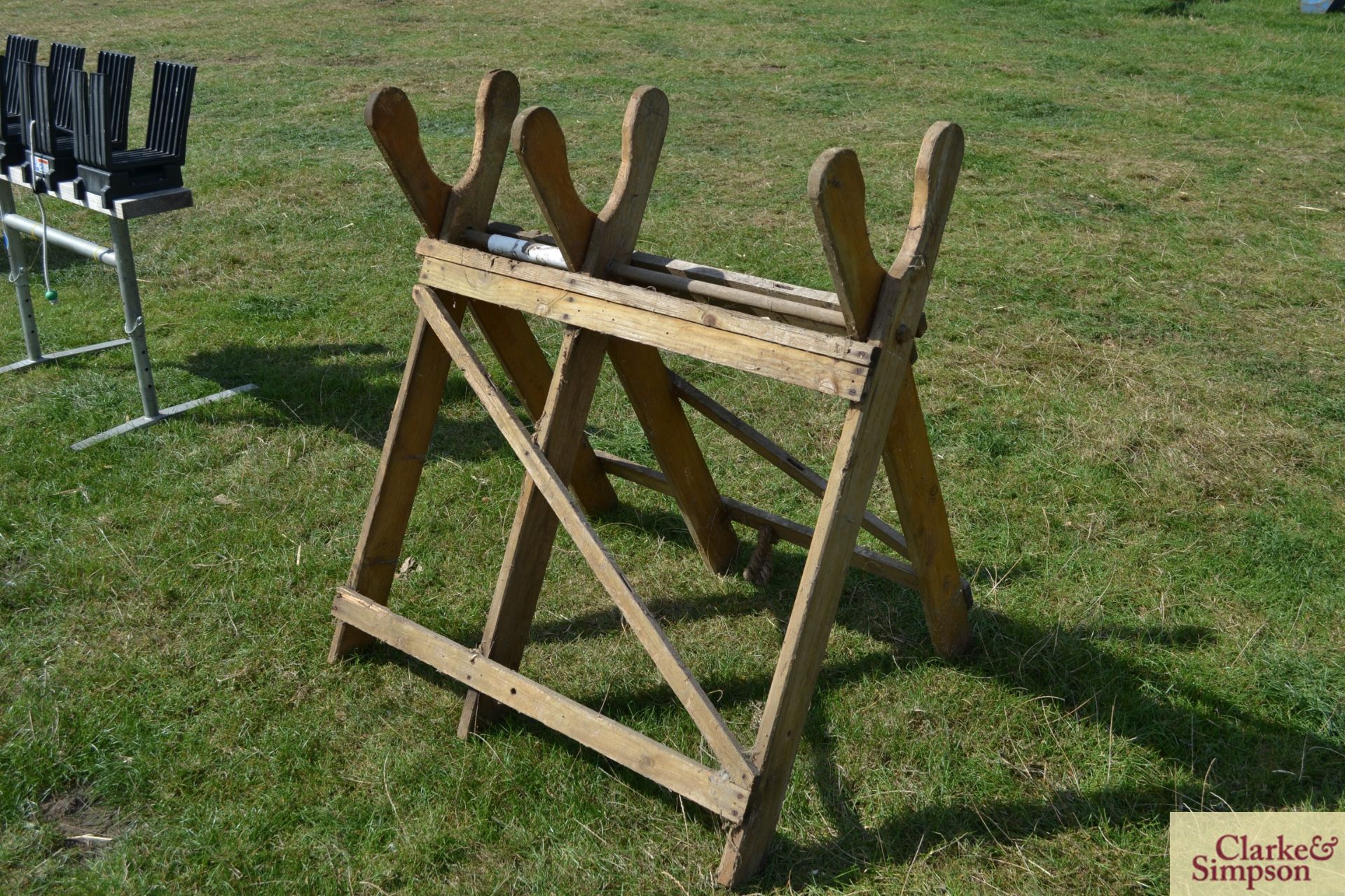 Wooden sawhorse. - Image 3 of 4