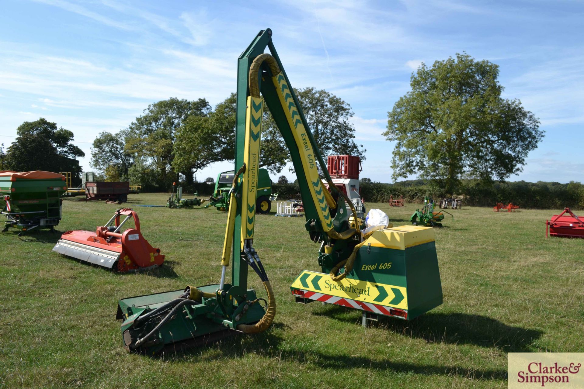 Spearhead XL605 linkage mounted hedge cutter. 2007. Model number 9560301. Serial number S071308. - Image 5 of 17