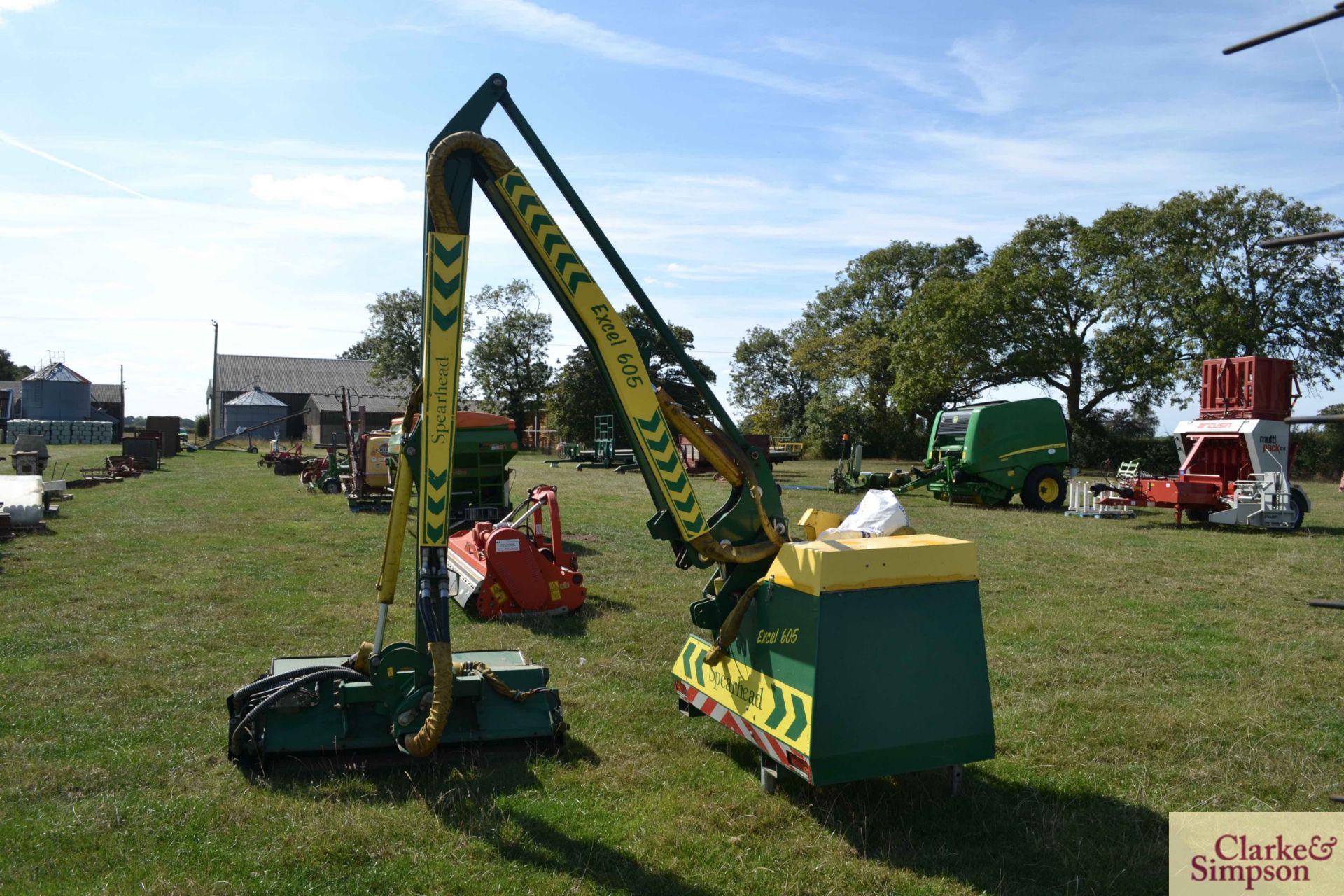 Spearhead XL605 linkage mounted hedge cutter. 2007. Model number 9560301. Serial number S071308. - Image 6 of 17