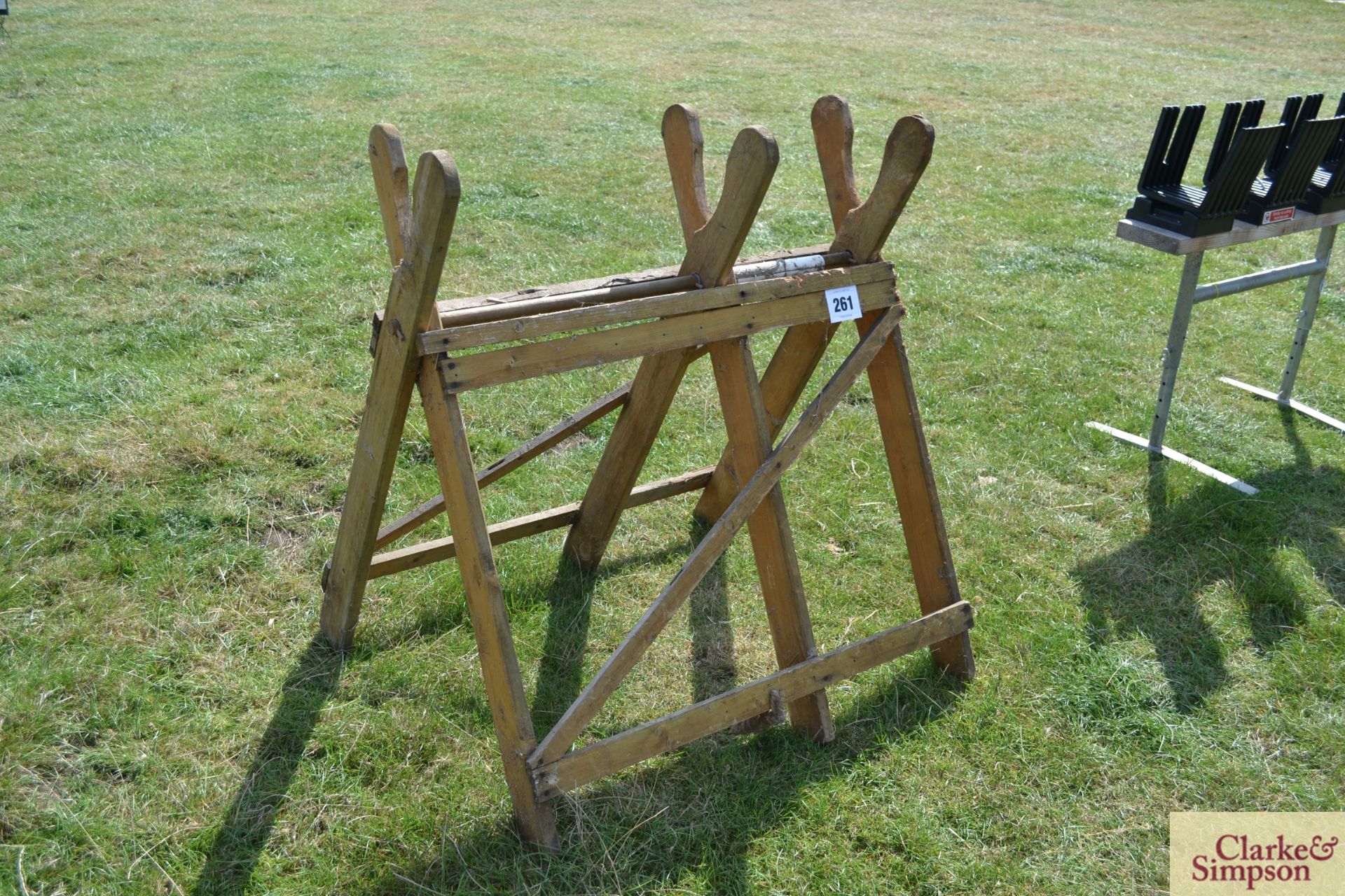 Wooden sawhorse. - Image 4 of 4