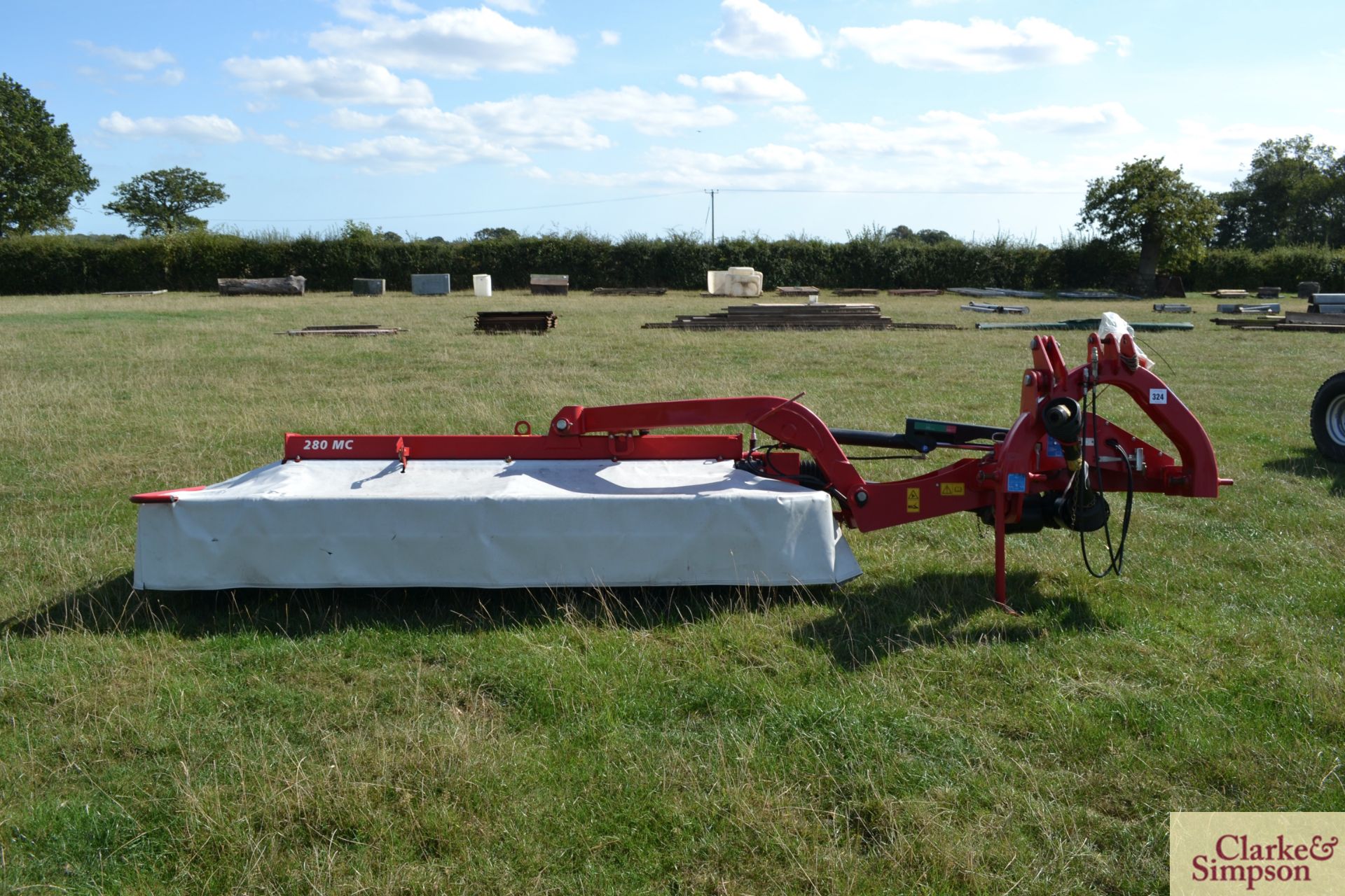 Lely Splendimo 280MC 2.8 mounted hydraulic fold mower conditioner. 2009. Serial number 0003083784. - Image 4 of 12