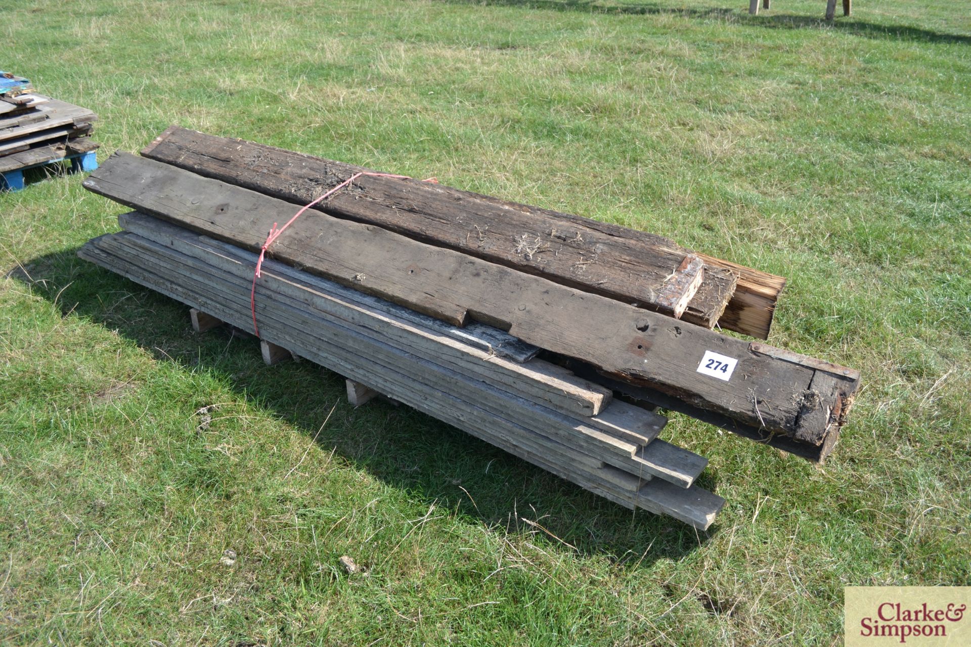 Various builders’ timber.