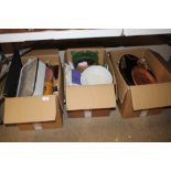Three boxes of various sundries