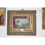 A small 19th Century gilt framed oil painting of a