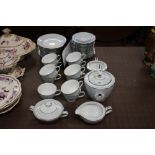 A Noritake tea set in the Laureate pattern