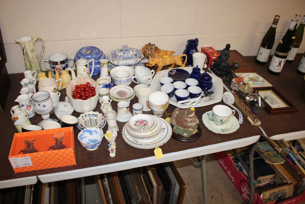 A large quantity of various ceramics to include t