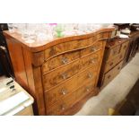 A 19th Century mahogany serpentine front chest fit