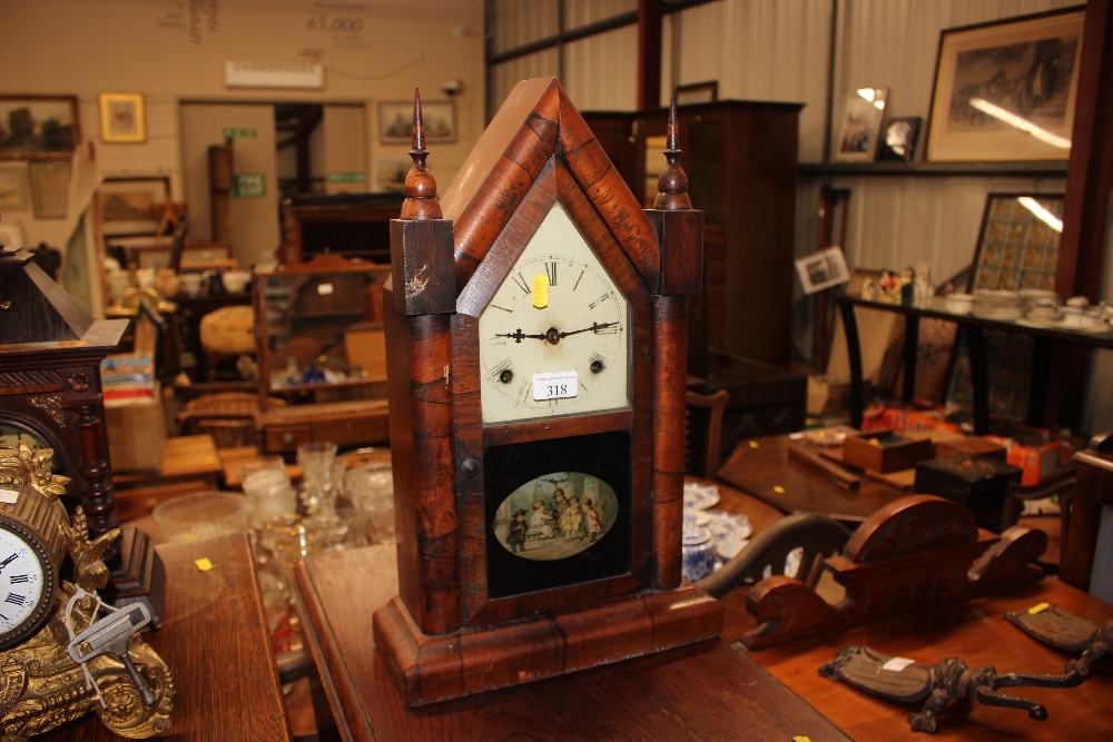 A 19th Century American steeple mantel clock