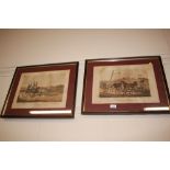 A pair of coloured prints "A Sporting Tandem" and