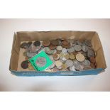 A tray of various coinage