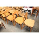 A set of three Ikea chairs