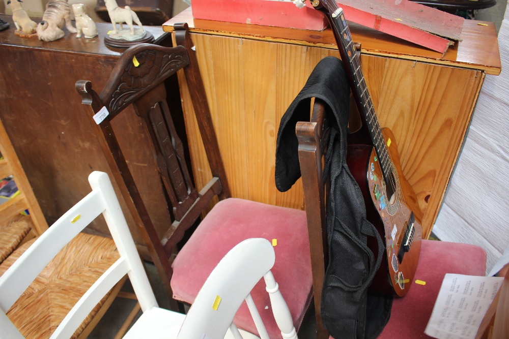 A pair of late Victorian mahogany dining chairs