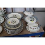 A quantity of Wedgwood "Mayfield" patterned dinnerwa