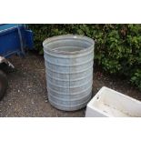 A galvanised bin