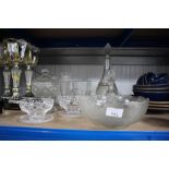 A quantity of glassware to include decanter and st