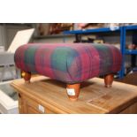 An upholstered stool