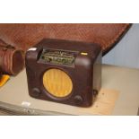 A Bush Bakelite cased radio - sold as collector's