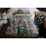 A quantity of various glassware