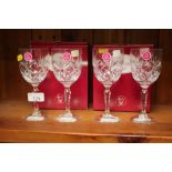 Four Royal Albert glasses