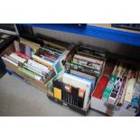 Four boxes of various books