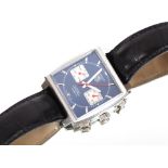A Tag Heuer Monaco automatic chronograph calibre 12 gentleman's wrist watch