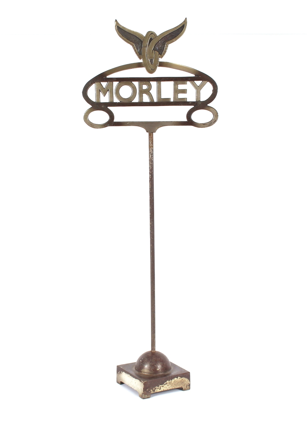 A metalware shop display stand, for Morley Stockings, 76cm high