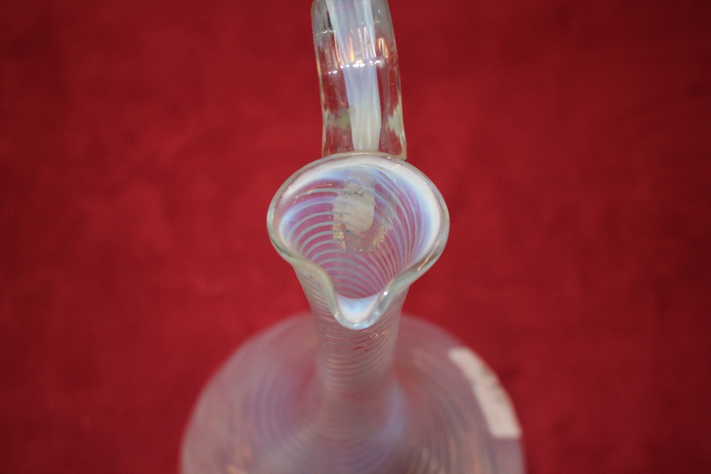 A Venetian blue opaque glass baluster ewer, with s - Image 6 of 6