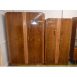 A good quality Art Deco period walnut three piece