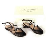 A pair of L.K. Bennett nappa leather ladies shoes