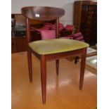 A set of four Retro faux rosewood bar back dining