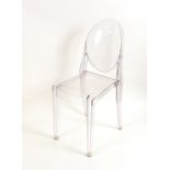 A Victoria Ghost chair, by Philipe Starck for Cart