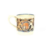 An Edward VIII coronation mug by Burleyware, desig