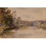 H.P. Stevenson, Cornish river scene, signed waterc