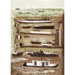 Glynn Thomas, "Mersea Boats', limited edition 44/7