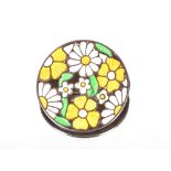 An Arts & Crafts silver and enamel floral brooch,