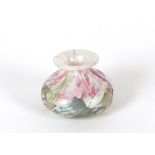 An Art Glass baluster vase, with mottled decoratio