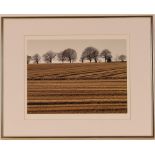 Unsigned, a photograph of a ploughed field