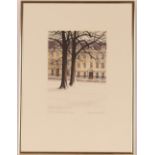 Kathleen Caddick, "snow in the square", limited ed