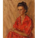 Beryl Jenkinson, portrait of Zena Tibbenham, oil o