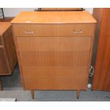 An Avalon Yatton chest, fitted five drawers on rounded tapering supports