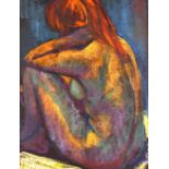 Mid 20th Century school, pastel study of a seated