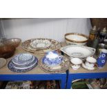 An Adams Charles Dickens bowl; and various plates