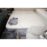 A Intex inflatable double mattress with built in p
