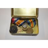 A trio of medals to 27159 Pte A Rudland RW Fuss in