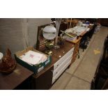 A modern dressing table fitted three drawers