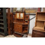 A late Victorian mahogany mirrored back sideboard